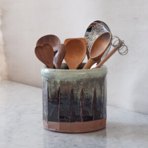 Utensil Holder in Brown by Matt Fishman